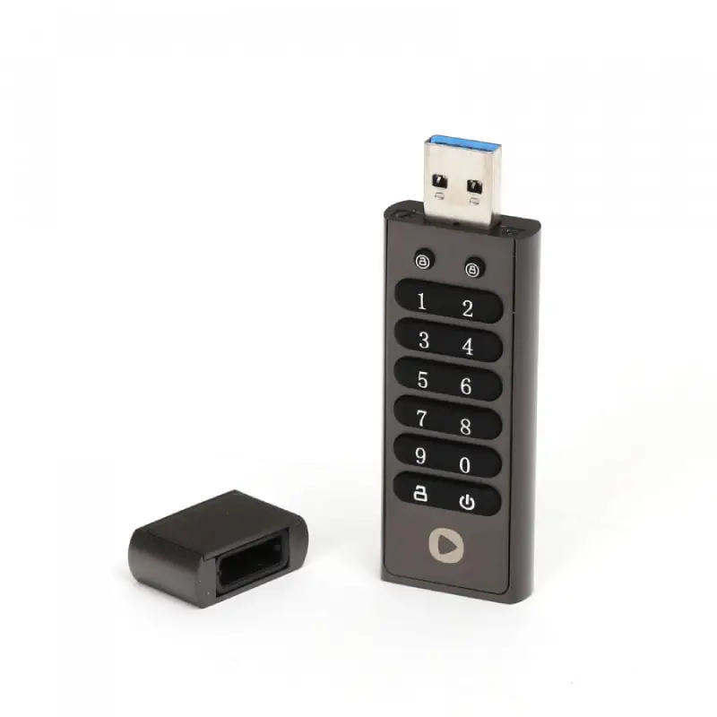 PLATINET CLÉ USB 3.0 PIN-DEPO CRYPTÉE EN MÉTAL 64G